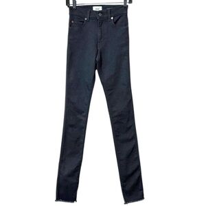 Haikure Sherry Slim Black Rinse Denim Jeans Size 24